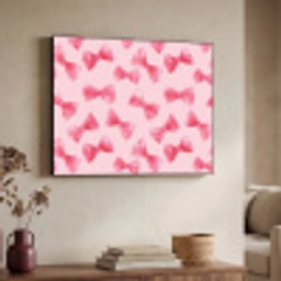 Strikken - Aquarel - Roze Textielframe zwart klein 947 -sfeer3