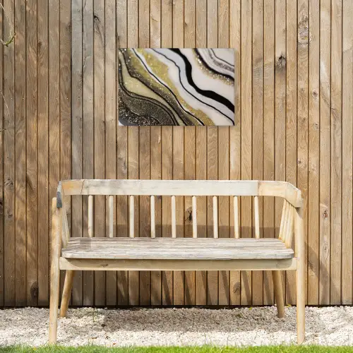 Edelsteen - Abstract - Marmer - Natuur Tuinposter op houten frame 2 cm dik klein -sfeer4
