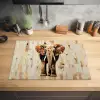 Olifant - Slurf - Mozaïek - Abstract Inductie beschermer vinyl 3mm klein -sfeer5