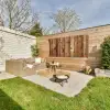 Hout - Planken - Bruin Tuinposter op houten frame 2 cm dik xxl -sfeer2