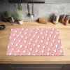 Patroon - Wit - Bliksem - Roze Inductie beschermer vinyl 3mm klein 276 -sfeer5