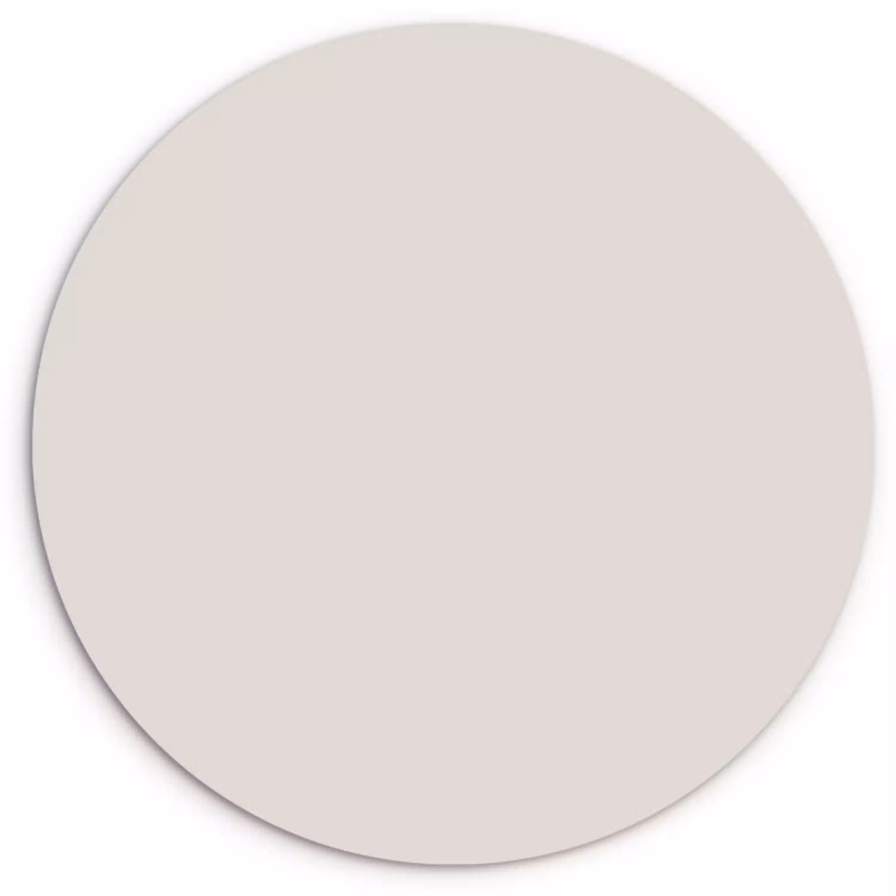Silent - Sandstone - Grijs Wandcirkel kunststof plaat 5mm dik klein 188 -3d