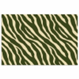 Zebra - Patroon - Groen poster papier klein 62 -3d