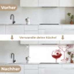 Glazen - Cocktails - Rood keuken achterwand 2 middel -voor-na_DE