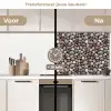 Marmer - Kleuren - Kiezels keuken achterwand 2 middel 871 -voor-na2_NL
