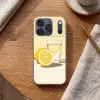 Glas - Citroenschijfjes - Geel Telefoonhoesje iPhone 17 Pro klein -sfeer1
