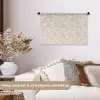Bloemenprint - Grijs - Crème Wandkleed katoen klein 269 -sfeer1