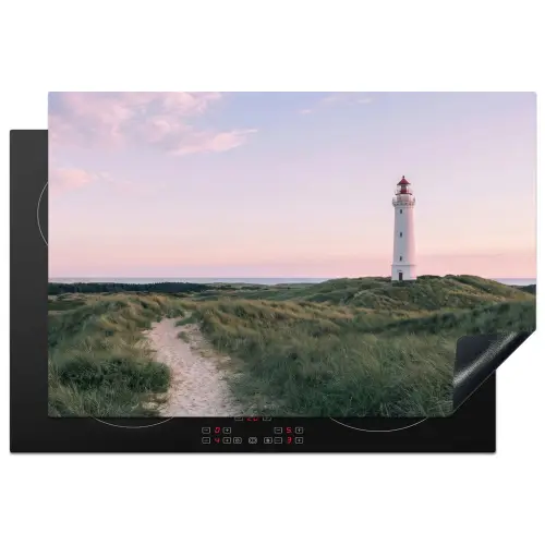 Vuurtoren - Duinlandschap - Zee Inductie beschermer vinyl 3mm klein -3d