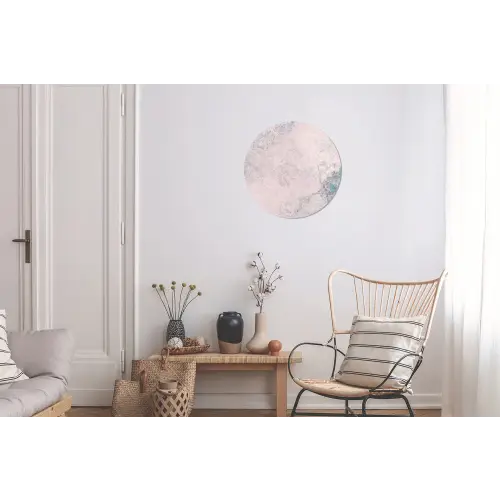 Cement - Beton - Retro - Industrieel Wandcirkel aluminium klein -woonkamer