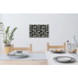 Modern - Organisch - Zwart Muursticker klein 286 -eettafel