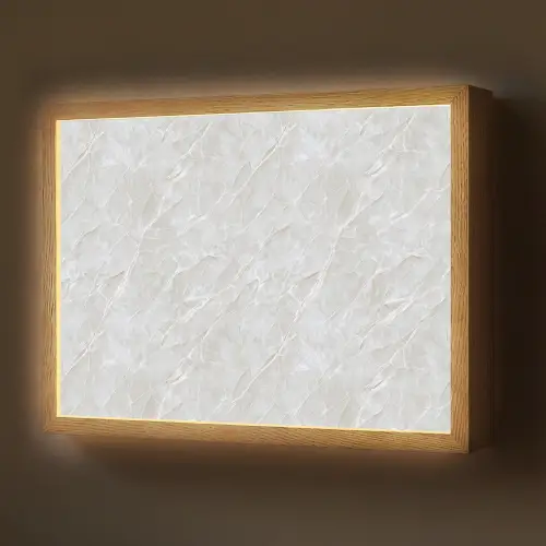 Oppervlakte - Textuur - Grijs Light Box met batterij (Wandlamp) middel 907 -z3d_website
