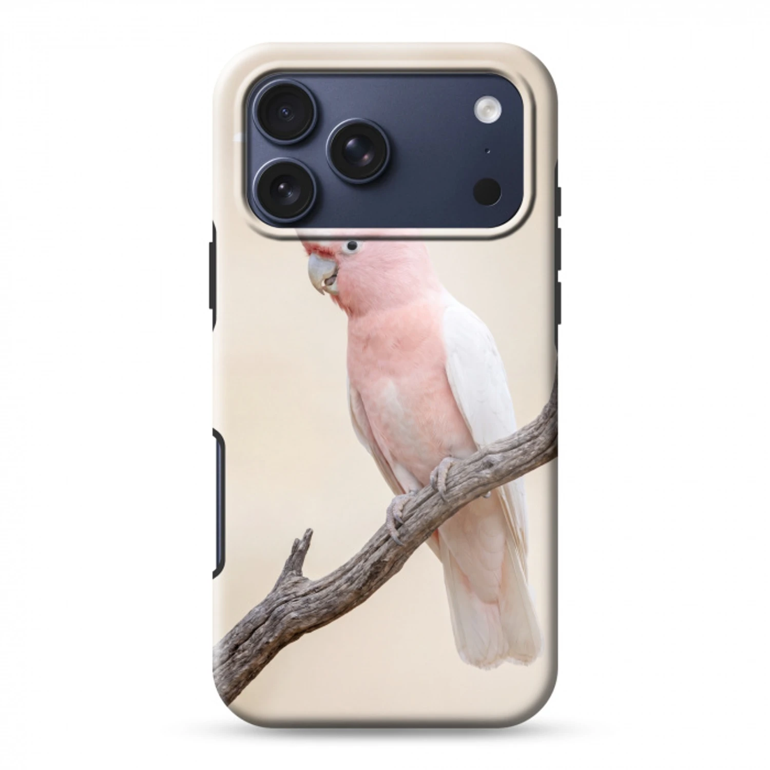 Papagaai - Tak - Roze Toughcase MagSafe Apple iPhone 17 Pro Max klein -3d