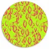 Slang - Neon - Groen - Roze Wandcirkel plexiglas klein 852 -3d