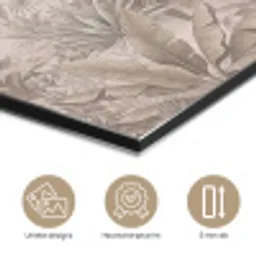 Jungle - Tropisch - Natuur -Vintage - Beige aluminium wit klein -closeup_NL