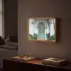 Deur - Patronen - Planten Light Box met batterij (Wandlamp) middel -sfeer1
