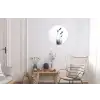 Minimalistisch - Stelen - Wit Wandcirkel aluminium klein -woonkamer