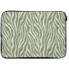 Zebra - Motief - Groen laptophoes neopreen klein 279 -zkaufland3dotto