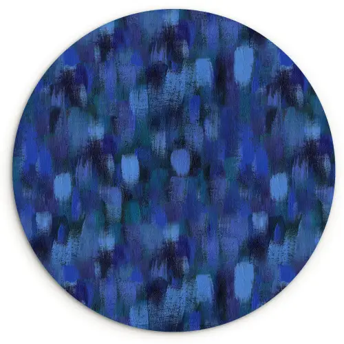 Vloeiend - Verfstrepen - Kleuren Wandcirkel kunststof plaat 5mm dik klein 188 -3d