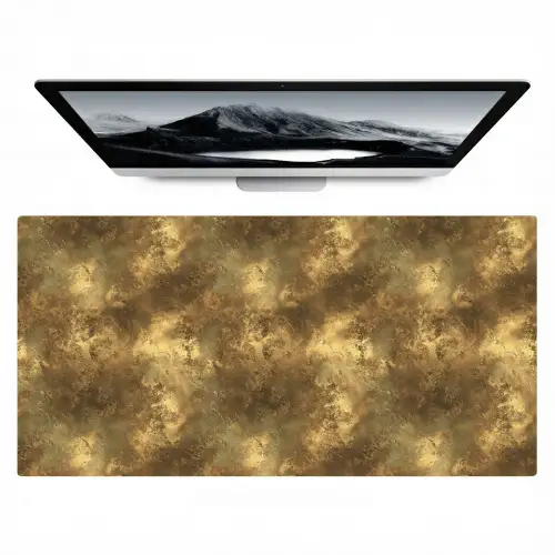 Antiek - Metaallook - Goud Muismat XXL klein 681 -zzz3d