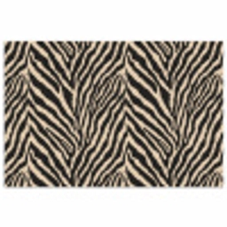 Zebra - Klassiek - Zwart poster papier klein 62 -3d