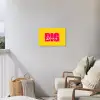 Dream big - Geel - Roze Tuinposter op houten frame 2 cm dik klein -sfeer1