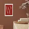Love - Rood - Minimalistisch aluminium wit klein -sfeer4