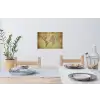 Wereldkaart - Vintage - Antiek - Bruin - Papier Muursticker klein -eettafel