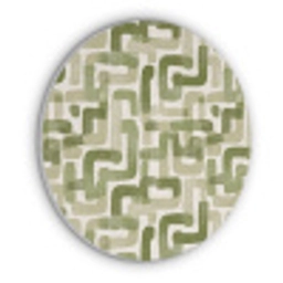 Modern - Grafisch - Groen Akoestische PET Vilt - Rond klein 838 -3d