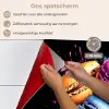 Macarons - Dessert - Graffiti - Kleurrijk - Roze - Blauw - Geel keuken achterwand spatscherm klein -spatscherm_NL