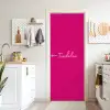 Toedeloe - Roze deurposter klein -sfeer5
