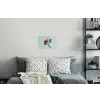Lollys - Schaduw - Drie - Blauw Muursticker klein -slaapkamer