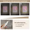 Poolvos - Sneeuw - Roze Light Box met kabel klein -USP_dimbaarNL
