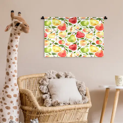 Patroon - Appels - Peren Wandkleed katoen klein 269 -wsfeer5_kind