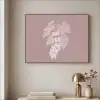 Tros - Druiven - Illustratie - Bladeren Textielframe zwart klein -sfeer2