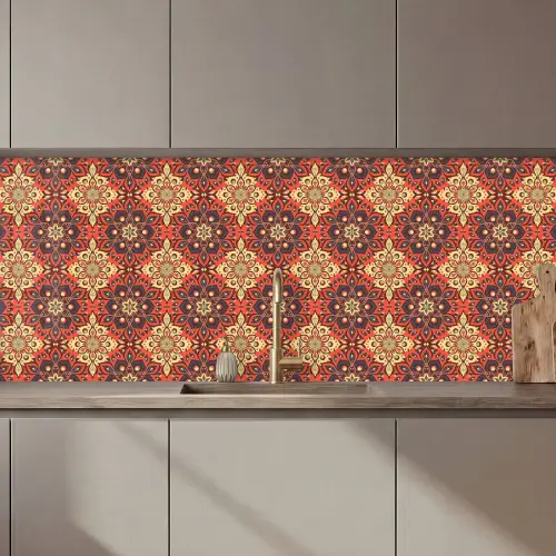 Mandala - Bloemen - Boho - Patronen keuken achterwand 2 middel 871 zz_3dshopping