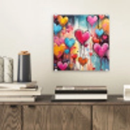 Hartjes - Kleuren - Kunst - Liefde plexiglas 5mm klein -sfeer1