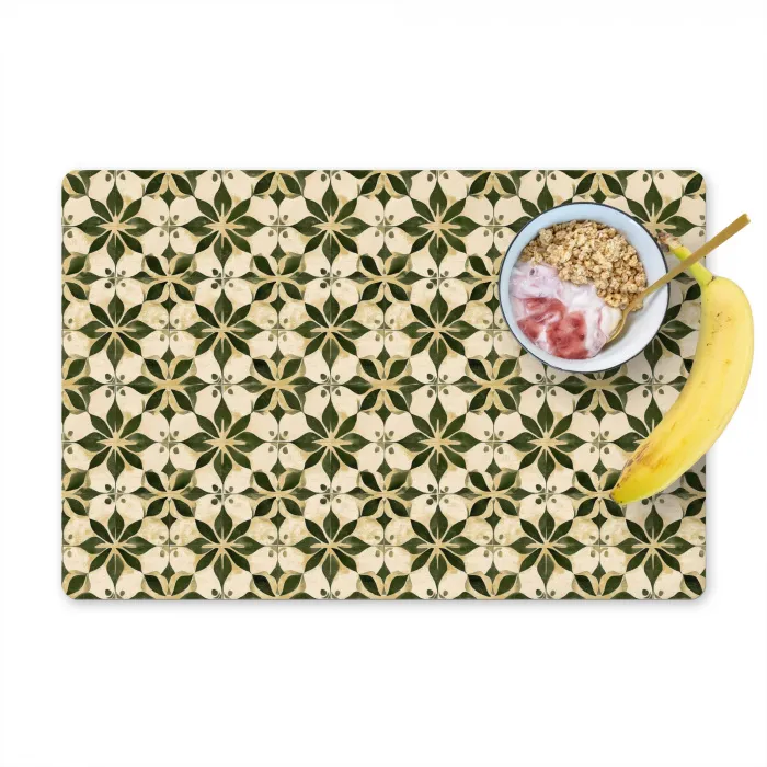 Tegel - Dessin - Groen Placemat vinyl groot 368 -zzzproduct_Kitchenyeah-website