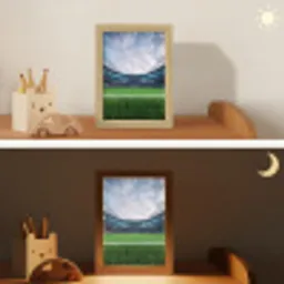 Voetbal - Stadion - Sport - Groen Light Box met kabel (Kinderlampje) klein -sfeer3_kind
