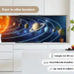 Ruimte - Zonnestelsel - Blauw keuken achterwand 2 middel -sfeer4_NL