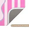 More coffee - Roze - Paars - Strepen - Mok Badmat klein -USP_AntislipDE