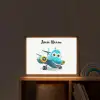 Vliegtuig - Blauw - Kinderen - Jongens Light Box met batterij (Wandlamp kind) middel -sfeer1_kind