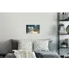 Kerst - Kerstboom - Winter - Huis - Sneeuw Muursticker klein -slaapkamer