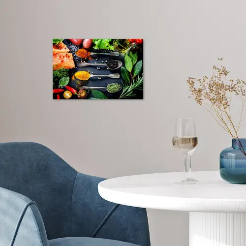 Kruiden - Lepels - Keuken - Specerijen poster papier klein -sfeer3