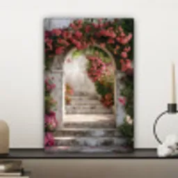 Doorkijk - Rozen - Vintage - Poort canvas 2cm klein -sfeer6