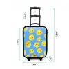 Vrolijke smileyregen Kinderkoffer - Zwart klein -productfoto_formaten