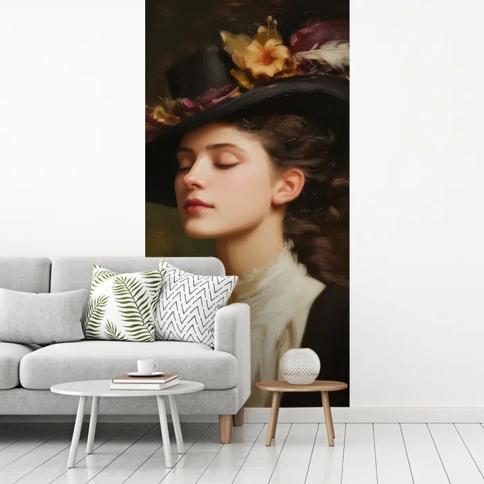 Vrouw - Victoriaans - Portret fotobehang vinyl groot -woonkamer
