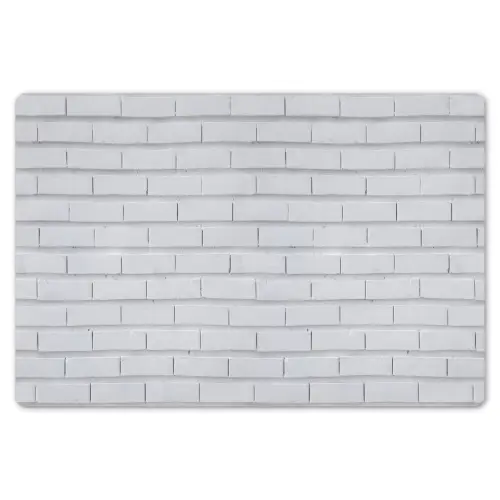Bakstenen - Geverfd - Wit - Minimalistisch Placemat vinyl groot 368 -zzsfeer1_Kitchenyeah-website