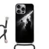 Saxofonisten - Hoeden - Rook - Licht Hoesje iPhone 16 Pro Max met koord klein -3d