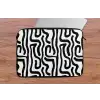 Modern - Lijnen - Zwart laptophoes neopreen klein 279 -tafel