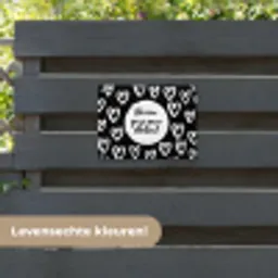 Quotes - Hé zon, ga je mee stralen? - Tekst - Zon - Zomer tuinposter los doek klein -sfeer3